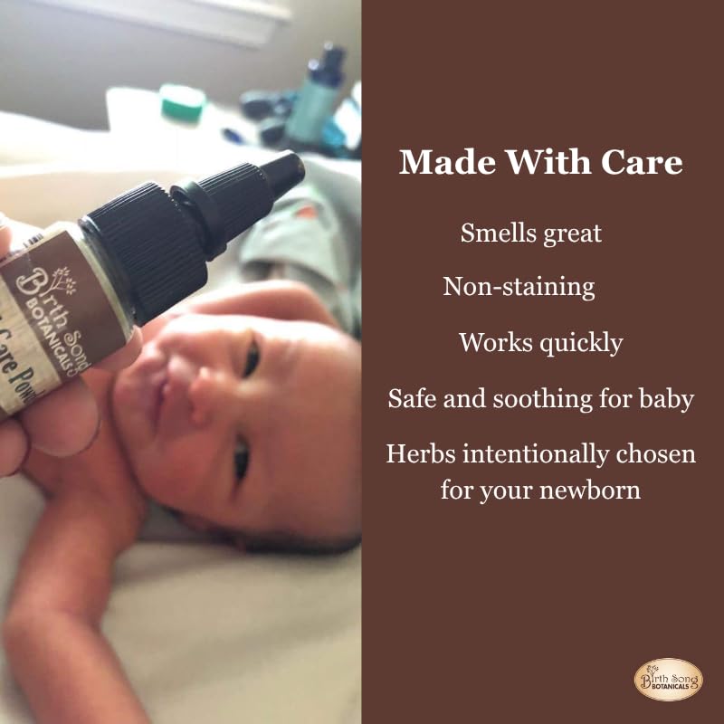 Birth Song Botanicals Herbal Cord Care Powder, Newborn Umbilical Cord Care, Postpartum Essential Gift for New Moms 0.2 oz