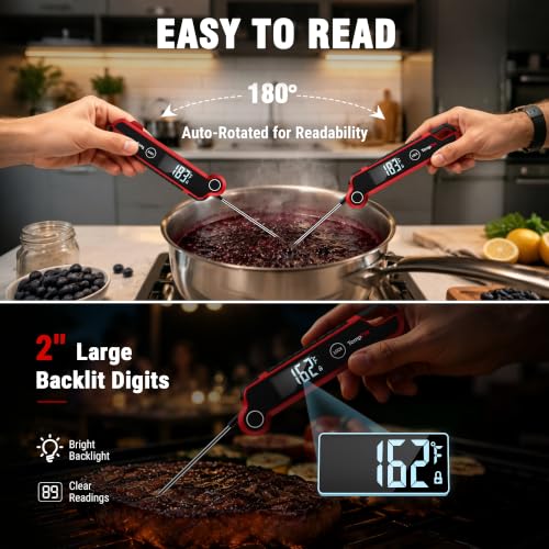 TempPro TP620 0.5 SEC Thermocouple Meat Thermometer Digtial