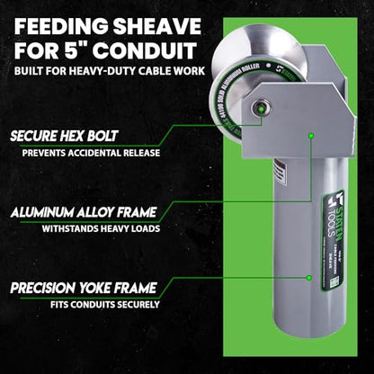Feeding Sheave For Greenlee Pullers (5" Feeding Sheave)