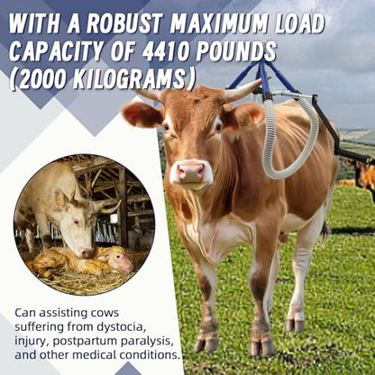 4410LB Cow Hip Lift, Reinforced Adjustable Cattle Lifting Clamp