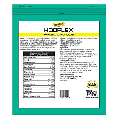 Absorbine Hooflex Horse Hoof Builder Supplement, 11 lb / 90 Days | Pellets, Nutritionist Formulated, Farrier Approved, Purified Biotin, Prebiotics, Chelated Minerals, No Fillers
