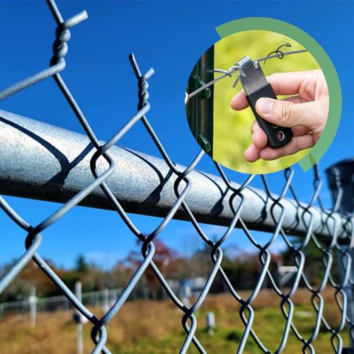 Heavy Duty Fence Wire Twister for T Post Clips - Stainless Steel T Post Winder for Barbed Wire,Farm Fencing,Livestock Fencing (2 Pack)
