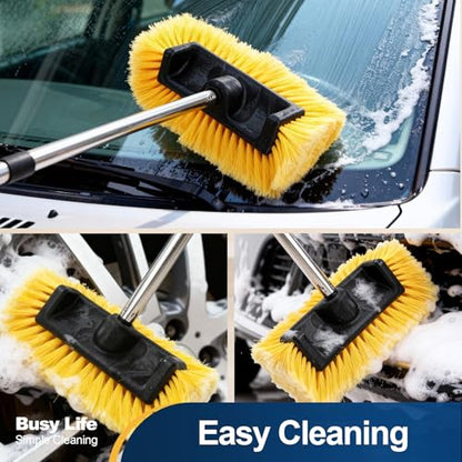Yocada Five-Sided Car Wash Brush with 61" Long Handle No Scratch