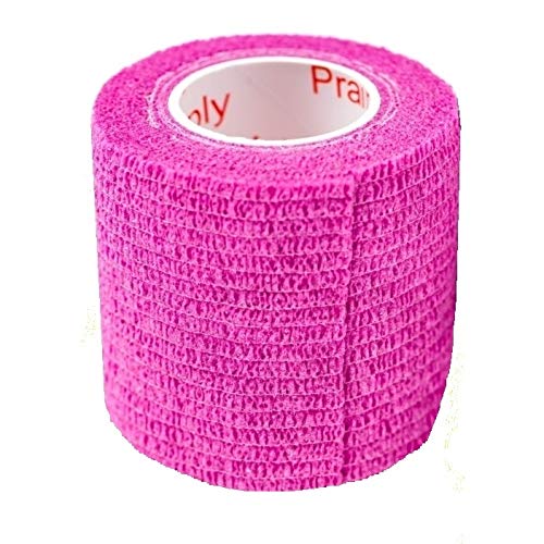 2 Inch Self Adhesive Bandage Wrap & Athletic Tape - 24Pk, Fuchsia - color: Fuchsia, size: 24 Rolls