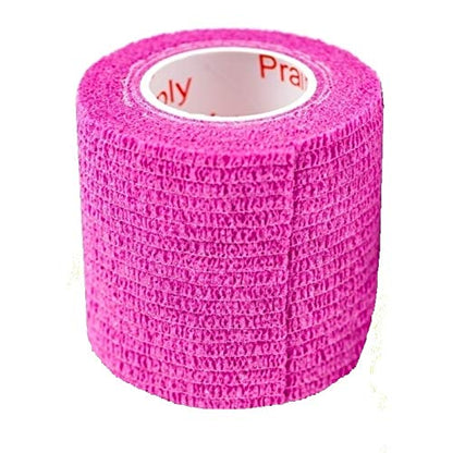 2 Inch Self Adhesive Bandage Wrap & Athletic Tape - 24Pk, Fuchsia - color: Fuchsia, size: 24 Rolls