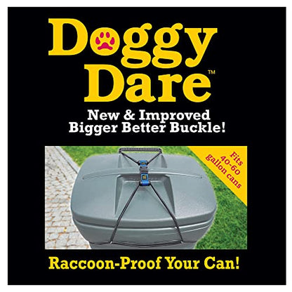 Trash Can Lock - Large - Fits 45 Gallon Trash Cans - Perfect for Dogs, Raccoons, Opossums - Bungee Cord Design Makes Install Simple (Trash Can NOT Included) - size: Large 40-60 Gallon