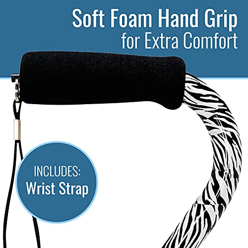 DMI Adjustable Designer Cane with Offset Handle - color: Zebra, size: 1 Count (Pack of 2)