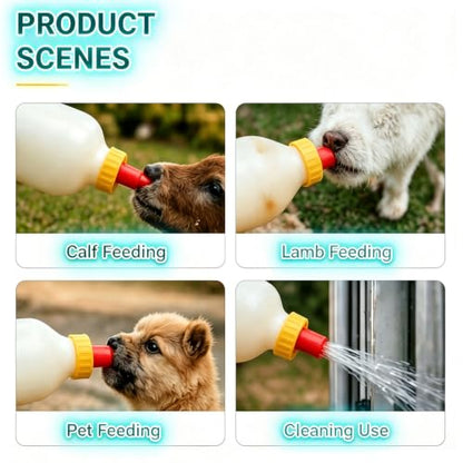 15Pcs Lamb Feeding Nipples – Easy-Clean Pacifiers for Goats & Sheep