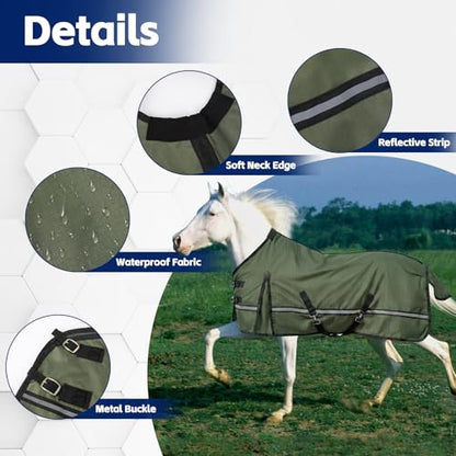 72in Horse Blanket Fits Most Quarter/Thoroughbreds/Larger Arabians - size: 72in