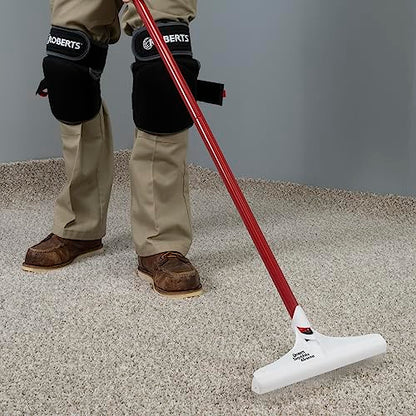 ROBERTS 12" Carpet Rake and Groomer with 51" Handle