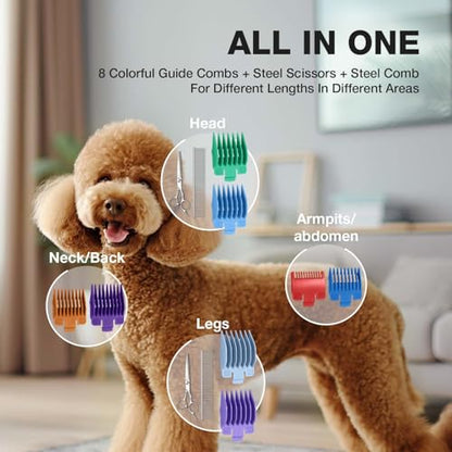 Dog Clippers for Grooming Stainless Steel Blade for Thick Coats