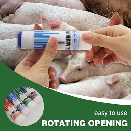 Livestock Marker Crayon 8PCS Waterproof Animal Marking Crayon