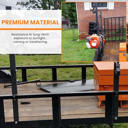 ECOTRIC 3 Place Weedeater Rack Carrier Mount On Landscape Truck Trailer - color: 3 Locking Positions