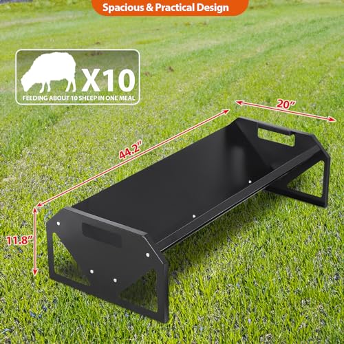 Pasture Feeder 44.2" Long, Livestock Feeder for Farms