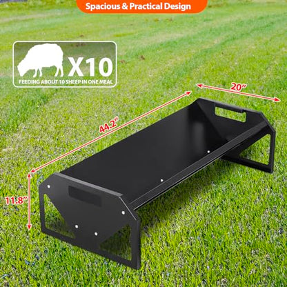 Pasture Feeder 44.2" Long, Livestock Feeder for Farms