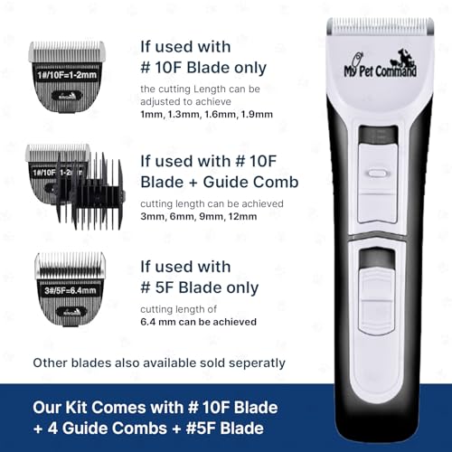 My Pet Command Professional Dog Cordless Clippers for Grooming