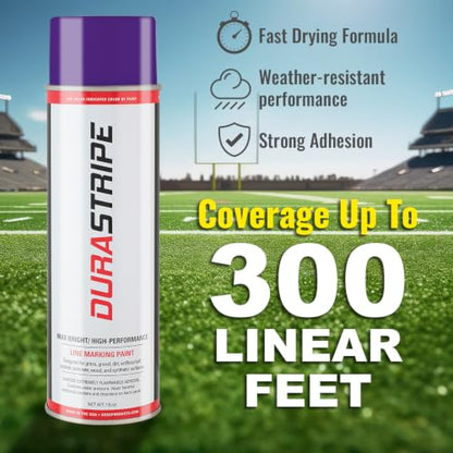 Athletic Field Marking Paint - (CASE) 12/18 Ounce Cans. The Most durable line marking paint available! Several colors to choose from. (Royal Purple) - color: Royal Purple