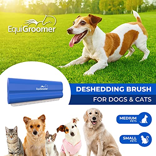 EquiGroomer 5-Inch Undercoat Deshedding Brush for Dogs & Cats, Blue - color: Blue, size: 5 Inch