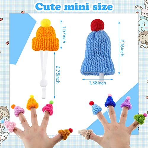 MTLEE 20 Pcs Pet Snake Knitted Hat with Adjustable Elastic Chin Strap