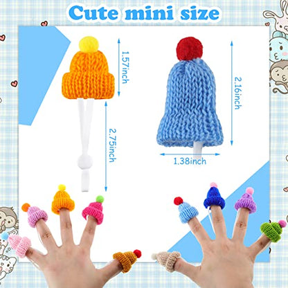 MTLEE 20 Pcs Pet Snake Knitted Hat with Adjustable Elastic Chin Strap