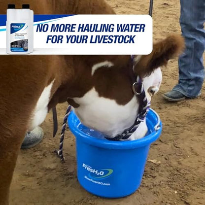 Show FresH2O Livestock Water Treatment for Drinking Water - Effectively Eliminates Chlorine & Removes Related Odor in Drinking Water, Easy to Use, Treats Up to 150 Gallons of Chlorinated Water - 16oz - size: 16 oz