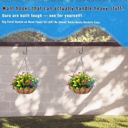Adjustable Outdoor Light String Hooks for 3.6-6 inch Concrete Cinder Block Wall and Fences,6 Pcs Metal No Drill String Light Hangers,Outside Hanging Rope Lights Cable Cord Holders Organizer (3.6-6 in) - size: 3.6-6 in