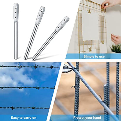 Moxweyeni 3 Hole Wire Twisting Tool for Fence Wire and Clip