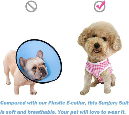 Dog Surgical Suit - Recovery Onesie for Dogs After Surgery, Spayed Female/Male Puppy, Breathable Anti-Lick Clothes, Alternative to Cone(Black and White-XXS) - color: black and white, size: XX-Small