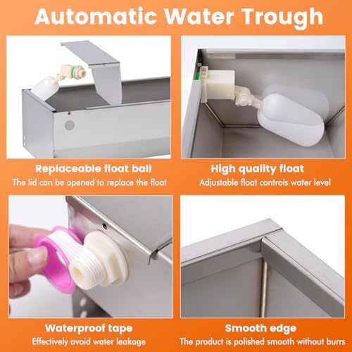 Automatic Dog Water Bowl Dispenser for Large Dogs Outdoor Auto Fill