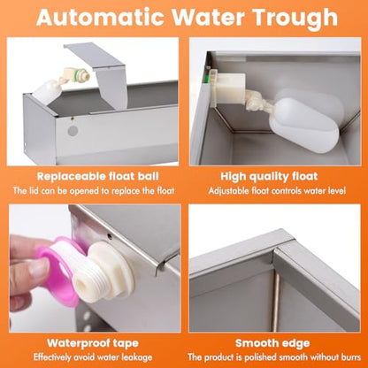 Automatic Dog Water Bowl Dispenser for Large Dogs Outdoor Auto Fill