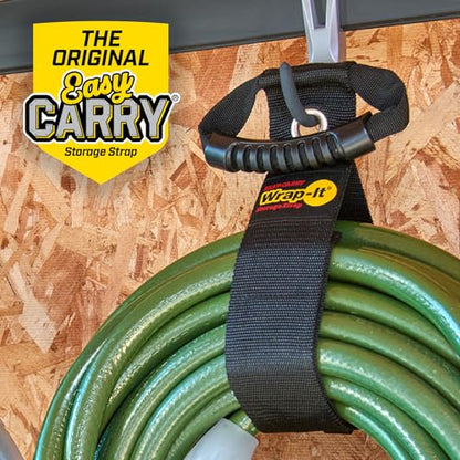 Easy-Carry Wrap-It Storage Straps - 36” (2-Pack) Black with Grommet - color: Black, size: 36" (2 Pack) with Grommet