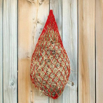 Jeffers Slow Feed Nylon Hay Net for Horses, Reduce Mess Farm Stall Feeding, Barn Stable Storage, Tack Organizer, Portable Travel Feeder for Trailer - size: 2" x 2" - 3 Pack
