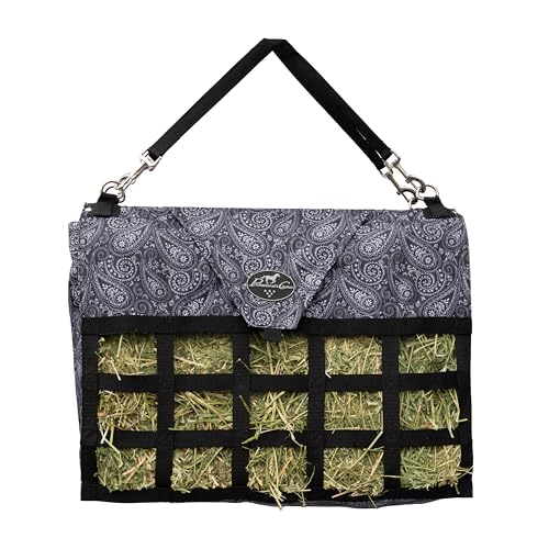Professional's Choice Medium Feeder Hay Bag | Paisley/Black - color: Paisley/Black
