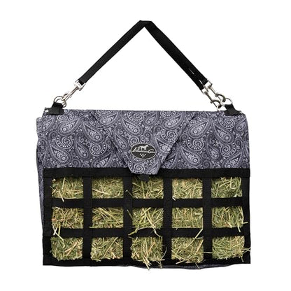 Professional's Choice Medium Feeder Hay Bag | Paisley/Black - color: Paisley/Black