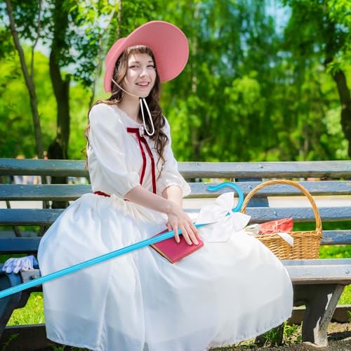 Shepherd Staff and Bow Tie Hook Canes with Bowtie for Women Halloween Party Cosplay - style: Style 3