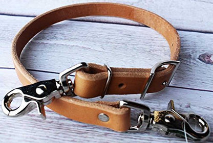 Horse Western Amish USA Tan Leather Breast Collar Helper Wither Strap 975H5024
