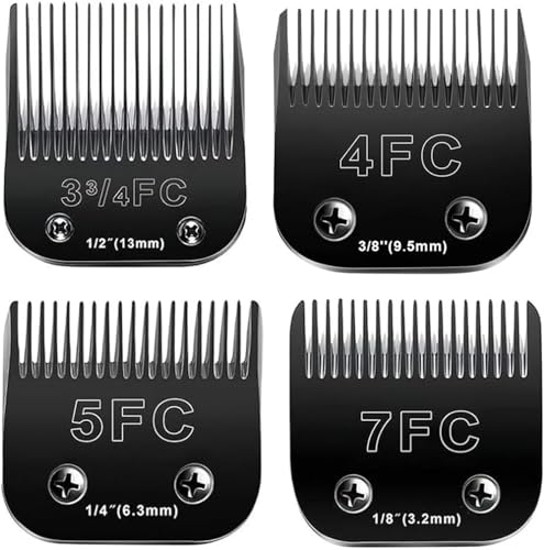 4PCS Dog Grooming Replacement Blades Compatible with Andis/Oster A5 - color: 2PC #5/8HT