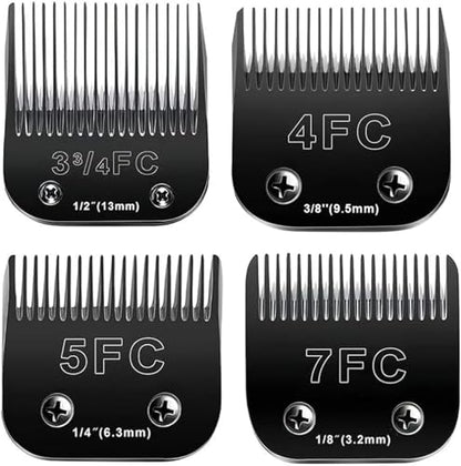 4PCS Dog Grooming Replacement Blades Compatible with Andis/Oster A5 - color: 2PC #5/8HT