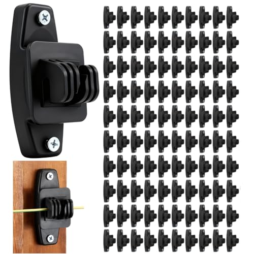 CNQLIS 100 Pcs Electric Fence Insulators for Wooden Post