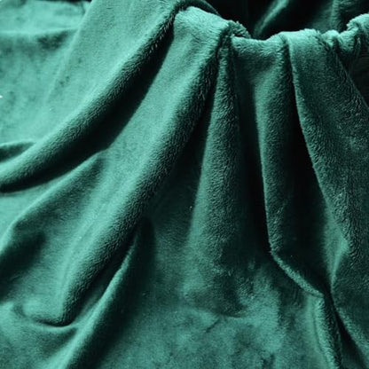 Surf turtle Dark Green Super Soft Minky Fabric by The Yard, 36"x60" - color: Dark Green