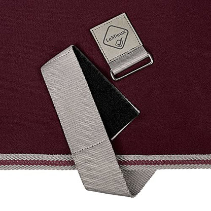 LeMieux Arika Jersey-Tek Fleece - Cooling- Blanket - Burgundy - 81" - color: Burgundy, size: 81"