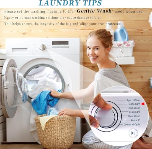 Large Bra Laundry Bags for Washing Machine, Fits All Cups Anti Deformation Bra Washing Bag, Lingerie Bags for Washing Delicates (2 Pack White) - color: 2 Pack White