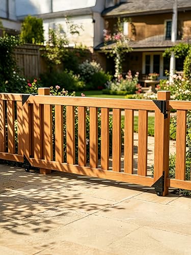 Sliding Gate Kit,Heavy Duty Gate Hardware with Wheel, Anti Sag Fence