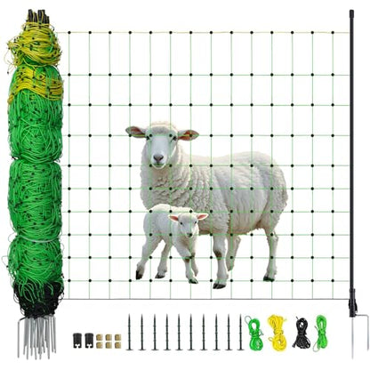 Electric Poultry Netting, 42.5" H x 164' L Electric Fence Netting | for Livestock, Cattle, Sheep, Goat, Is Robust and Durable, Requires No Assembly, Lightweight and Portable - size: 42.5" H x 164' L