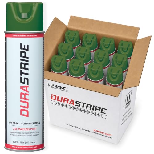 Inverted Utility Marking Spray Paint 18oz (Turf Green) - color: Turf Green