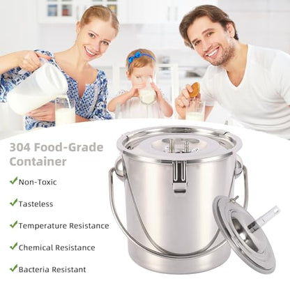 3L Goat Milking Machine,Battery Rechargeable Portable Milker,304 Food Bucket - size: 3L Goat