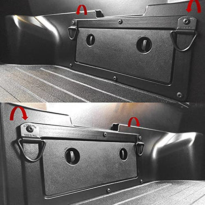 Cargo Tie-Down Anchors,4-Pack Black Steel V-Ring Bolton Trailer Cargo Tie Down,for Trailers,Trucks and Warehouses Replacement for D-Ring Plastic Flush Mount Pan Fitting Tie-Downs - color: V-ring 4-Pack
