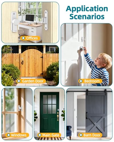 90 Degree Barn Door Lock, Rustproof Sliding Gate Latch, White 1Pc - color: White-1PC