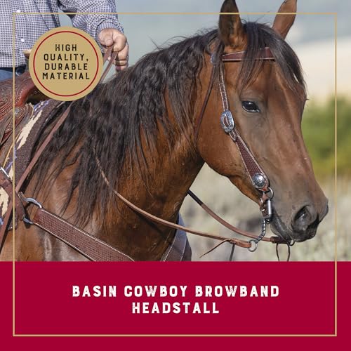 Weaver Leather Basin Cowboy Collection - style: Browband Headstall