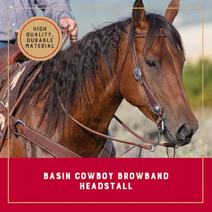 Weaver Leather Basin Cowboy Collection - style: Browband Headstall
